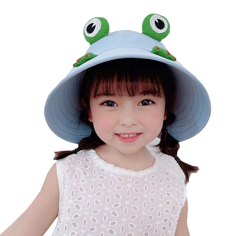 

Girls's Cartoon Design Wide Brim Empty Top Bucket Hat Summer Spring Foldable Fisherman Cap Summer Gifts for Toddler