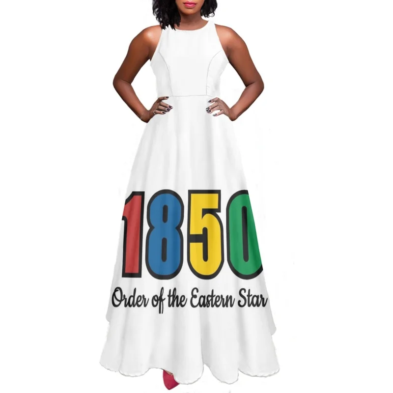 

OES Sistars Order Of Eastern Women Camis Dress Temperament Vestido Largos for Girls Casual Ladies Sleeveless Dresses Streetwear