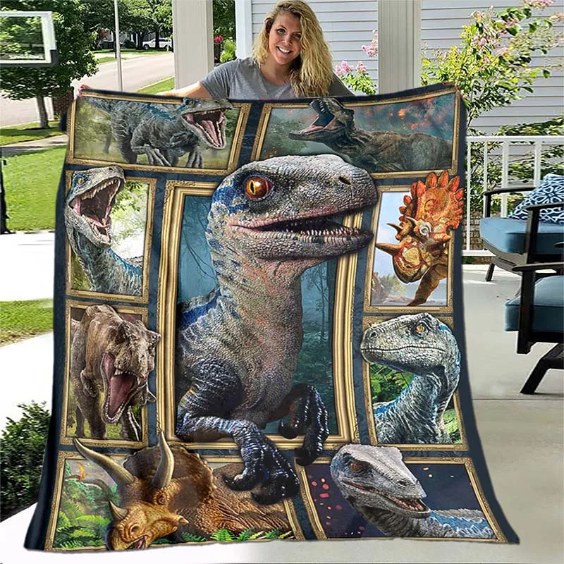 

Dinosaur Throw Blanket Kids Boys Ancient Animal Flannel Fleece Blanket Dragon Blankets for Couch Sofa Bedroom Living Room