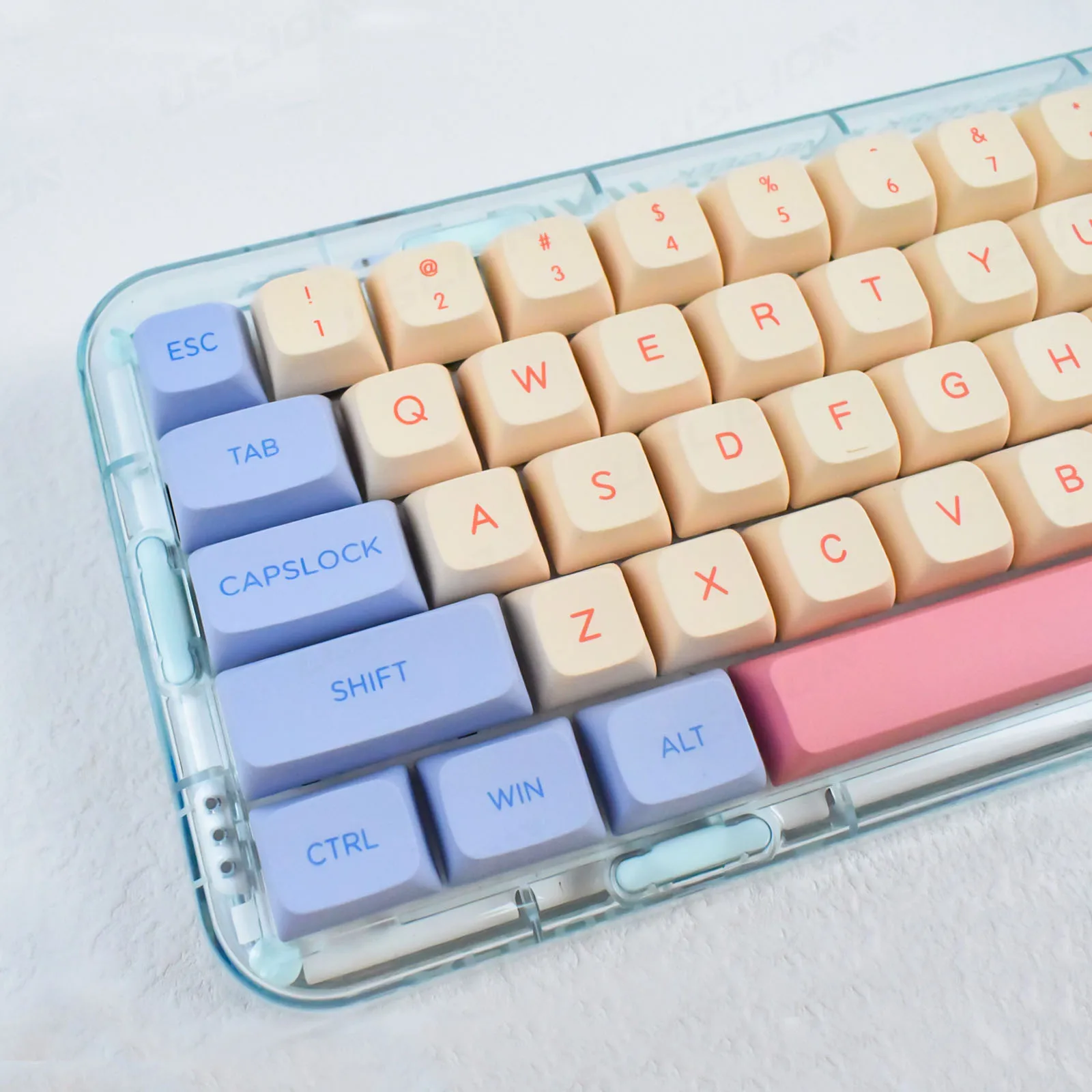 

New XDA PBT Keycaps Profile Custom Dye Sublimation Process Keycap 132Keys for Mechanical Keyboard GK61 64 68 96 MX Switch Kit