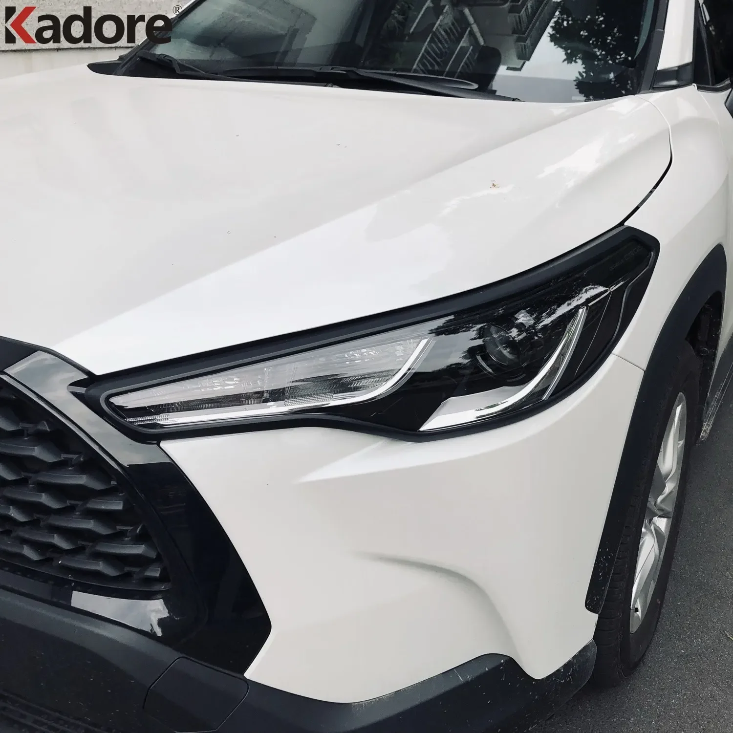 Хромированная накладка на переднюю лампу для Toyota corolla cross gr 2018-2020 2021 2022 2023