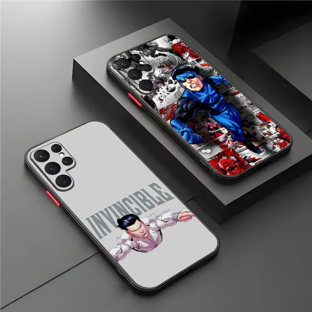 Фото Модный аниме-чехол I-Invincible 4 для Samsung Galaxy S26 S25 S24 S23 S22 S21 Plus Ultra FE, матовый, полупрозрачный №5