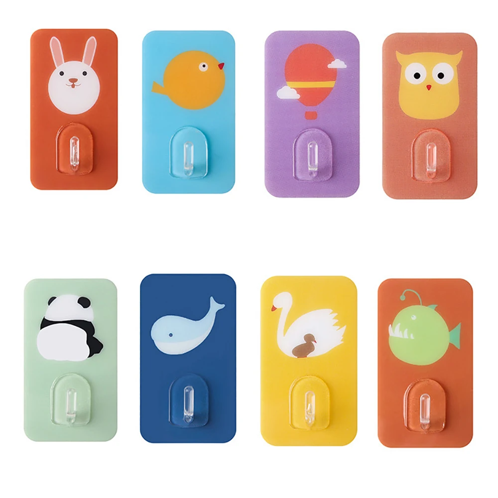 

Симпатичный настенный крючок без пробивки, бесшовные крючки, несущий нагрузку, мощный самоклеящийся настенный крючок для кухни и ванной ко...