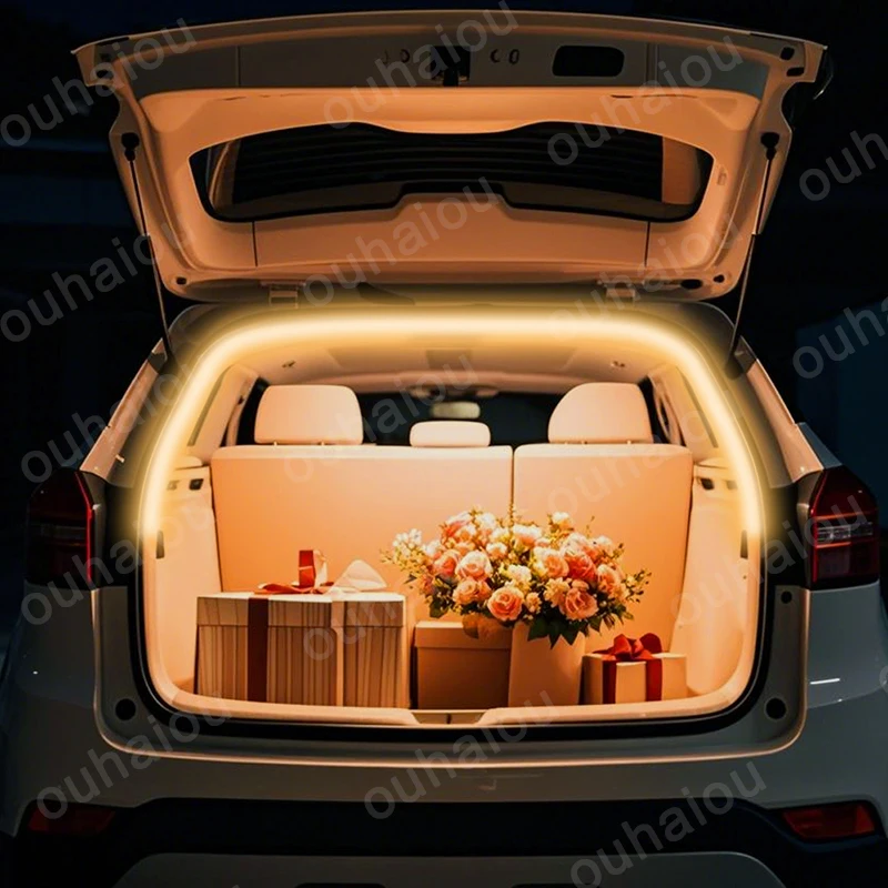 

ДЛЯ HYUNDAI CRETA задний багажник, светодиодные полосы, полосы для багажника, интерьерная декоративная лампа, полоса, атмосферный свет для багажа