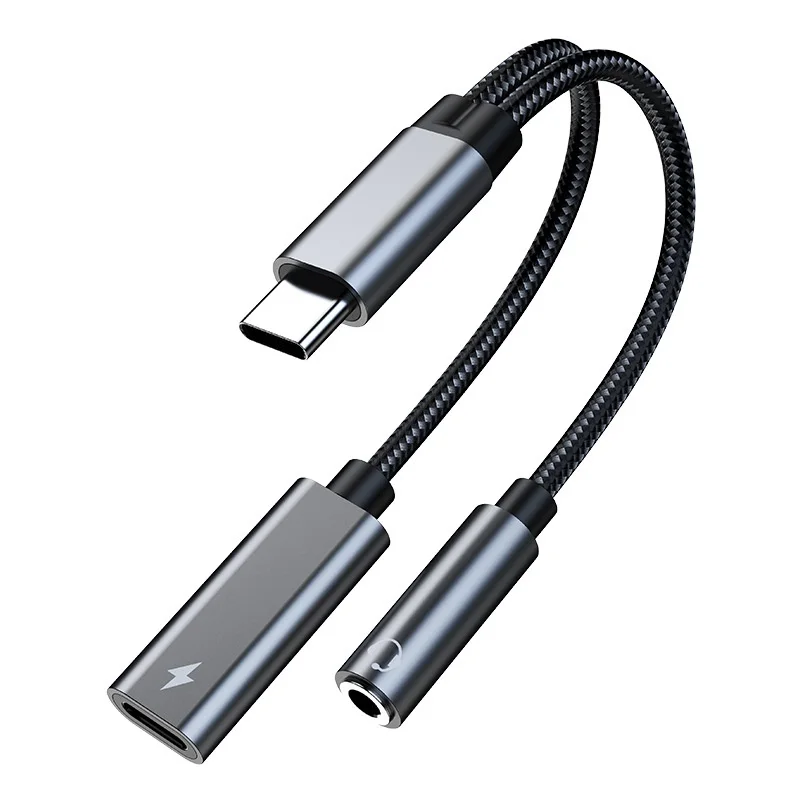 

Hot sale electric Type-C to 3.5mm 2-in-1 connecter charging PD60W suitable iPad 2020 for factory sales