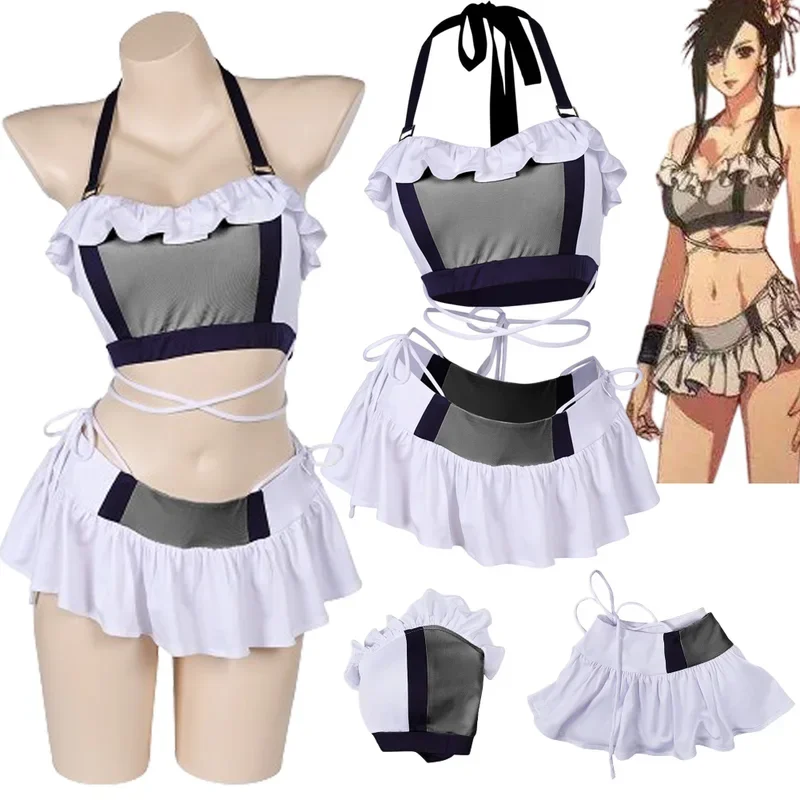 Тифа купальники для ролевых игр взрослых женщин костюм юбка аниме игра Final Cos Fantasy