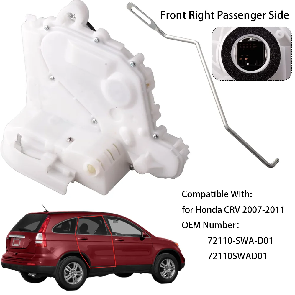 

Привод замка дверной защелки для Honda CRV CR-V 07-11, Sport Utility, 4-направленный дверной замок»), Replace72150-SWA-A01,72110-SWA-H01