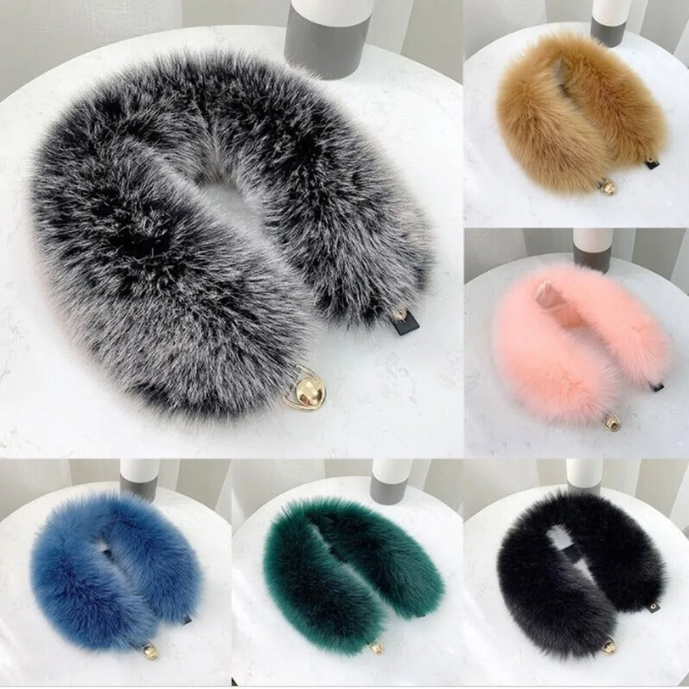 

Warm Winter Faux Fur Shawl Durable Material Safety Soft and Skin Friendly Wrap Scarf Imitation Fur Soft Neck Warmer Collar