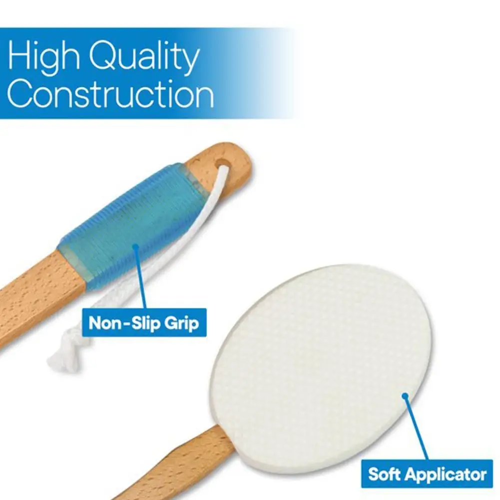 Улучшенный аппликатор для лосьона щетка мытья тела мягкая с длинной ручкой