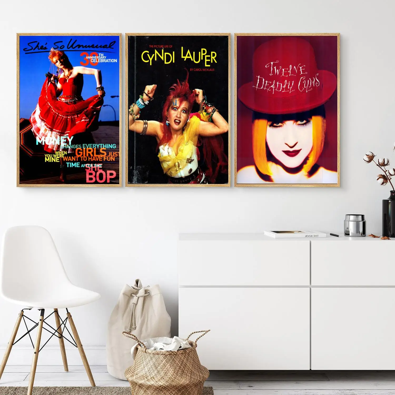 

Cyndi Lauper Poster Poster Wall Art 24x36 Canvas Posters Decoration Art Personalized Gift Modern Family bedroom Painting