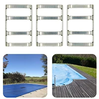 3pcs stainless steel bar buckle safety cover installation buckle for in ground pool pool cover accessories easy install