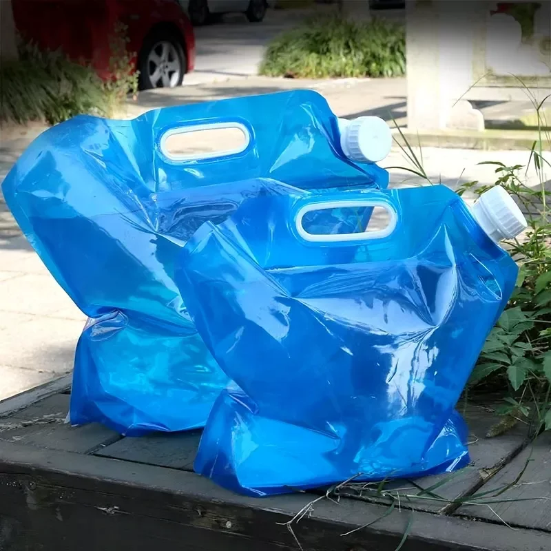 

5L/10L Outdoor Water Bags Foldable Folding Collapsible Drinking Camp Cooking Water Container Bag Carrier Car Water Tank