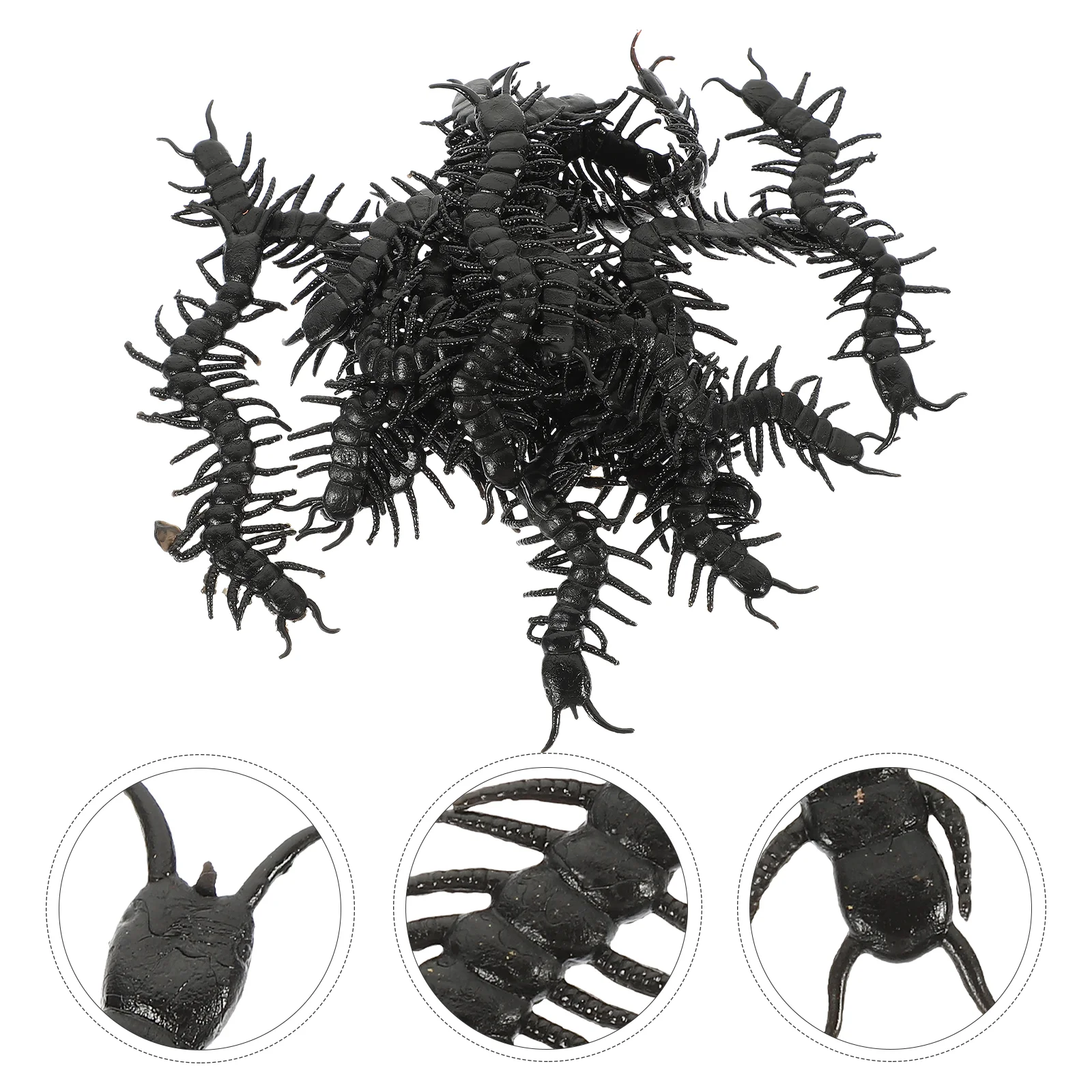 

30pcs Plastic Centipedes Fake Centipedes Realistic Bugs Small Centipedes Models