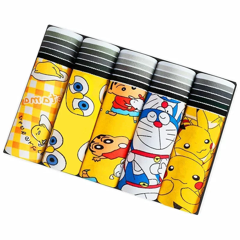 5 шт. мужские боксеры семейное нижнее белье шорты-боксеры и трусы Hombre забавные