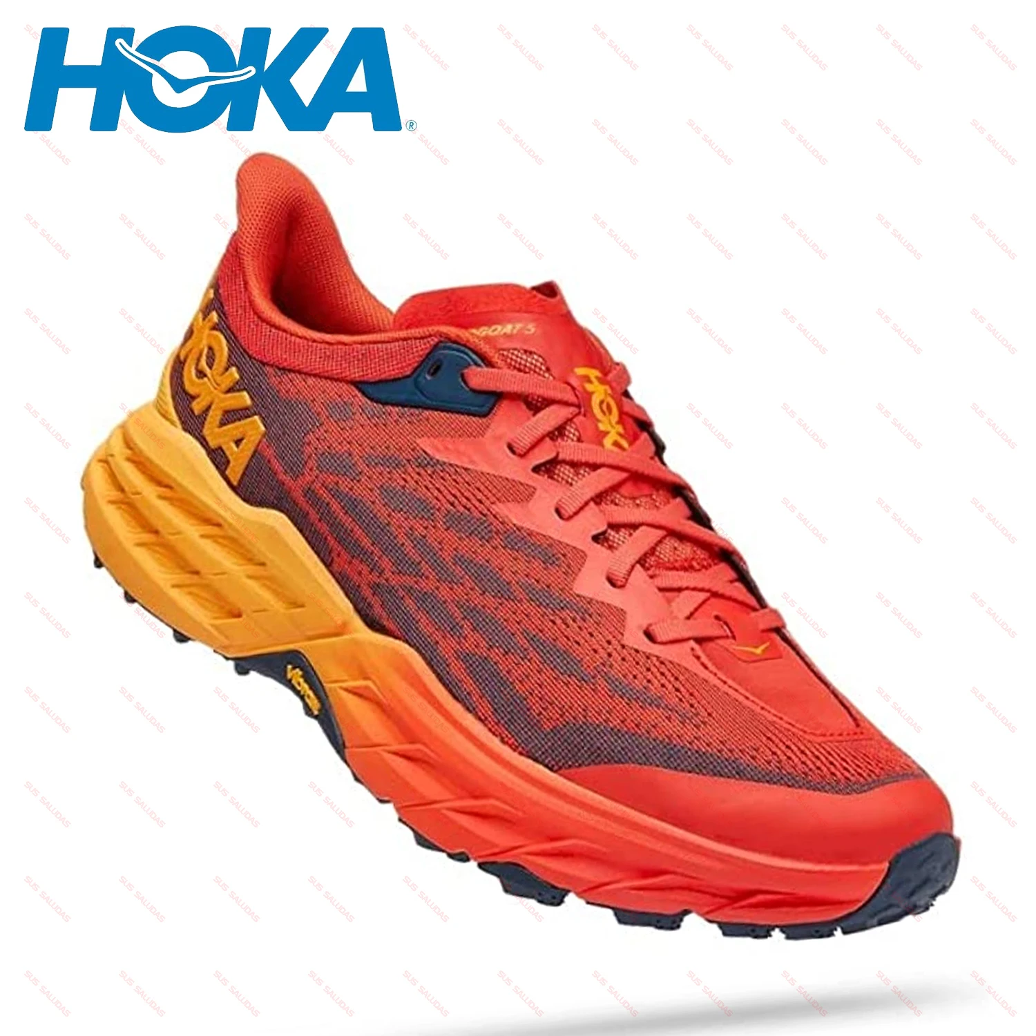 

HOKA SPEEDGOAT 5 Men Trail Running Shoes All Terrain Off-road Trekking Shoes Light Anti-skid Outdoor Sports Road Hiking Sneakers