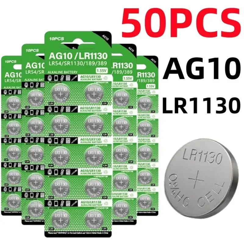 Аккумуляторная батарея AG10 LR1130 SR54 389 190 SR1130 D189 LR54