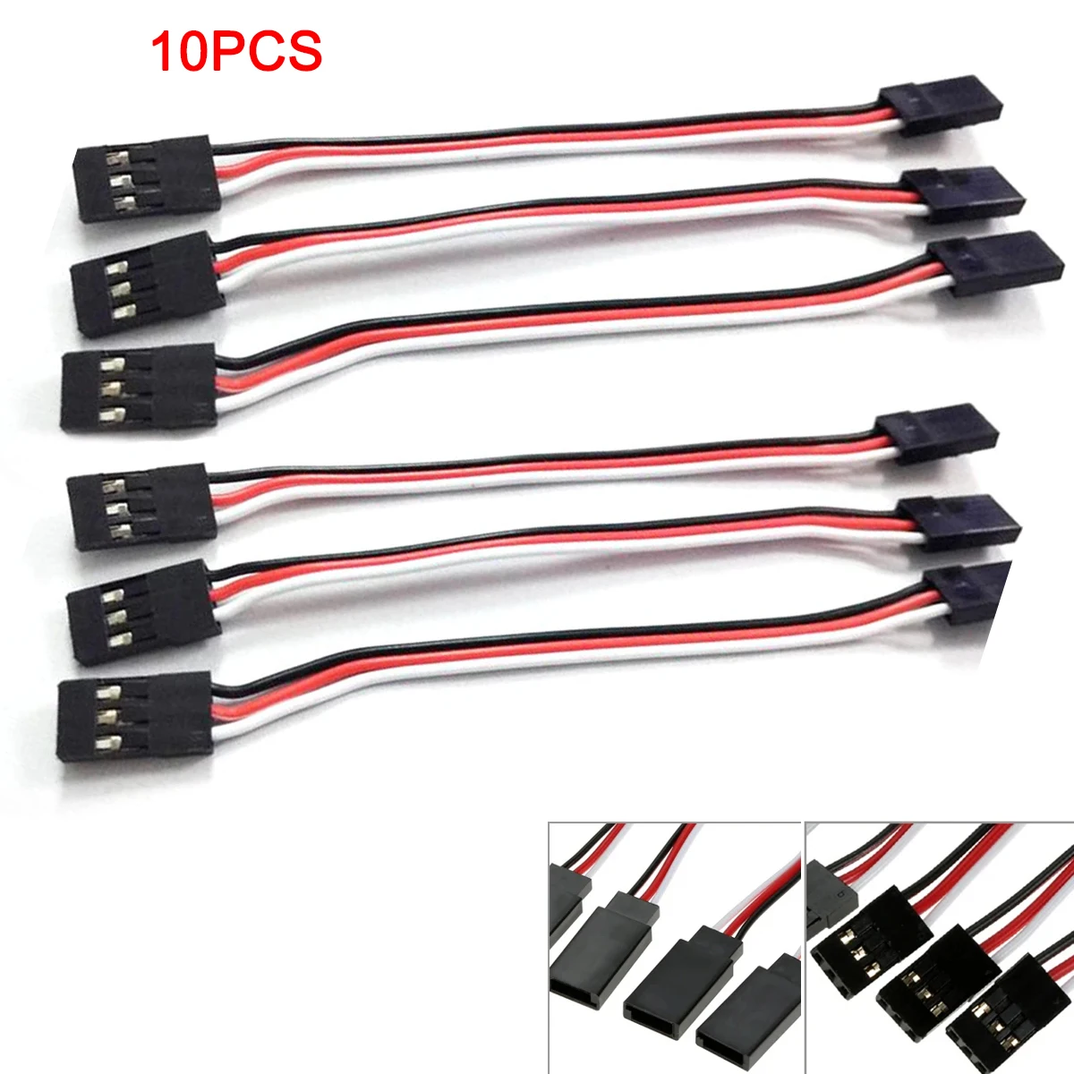 

100/150/200/300/500mm RC Servo Y Extension Cord Cable Lead Wire Connector For RC Servo JR Futaba RC Airplane Helicopter Car DIY