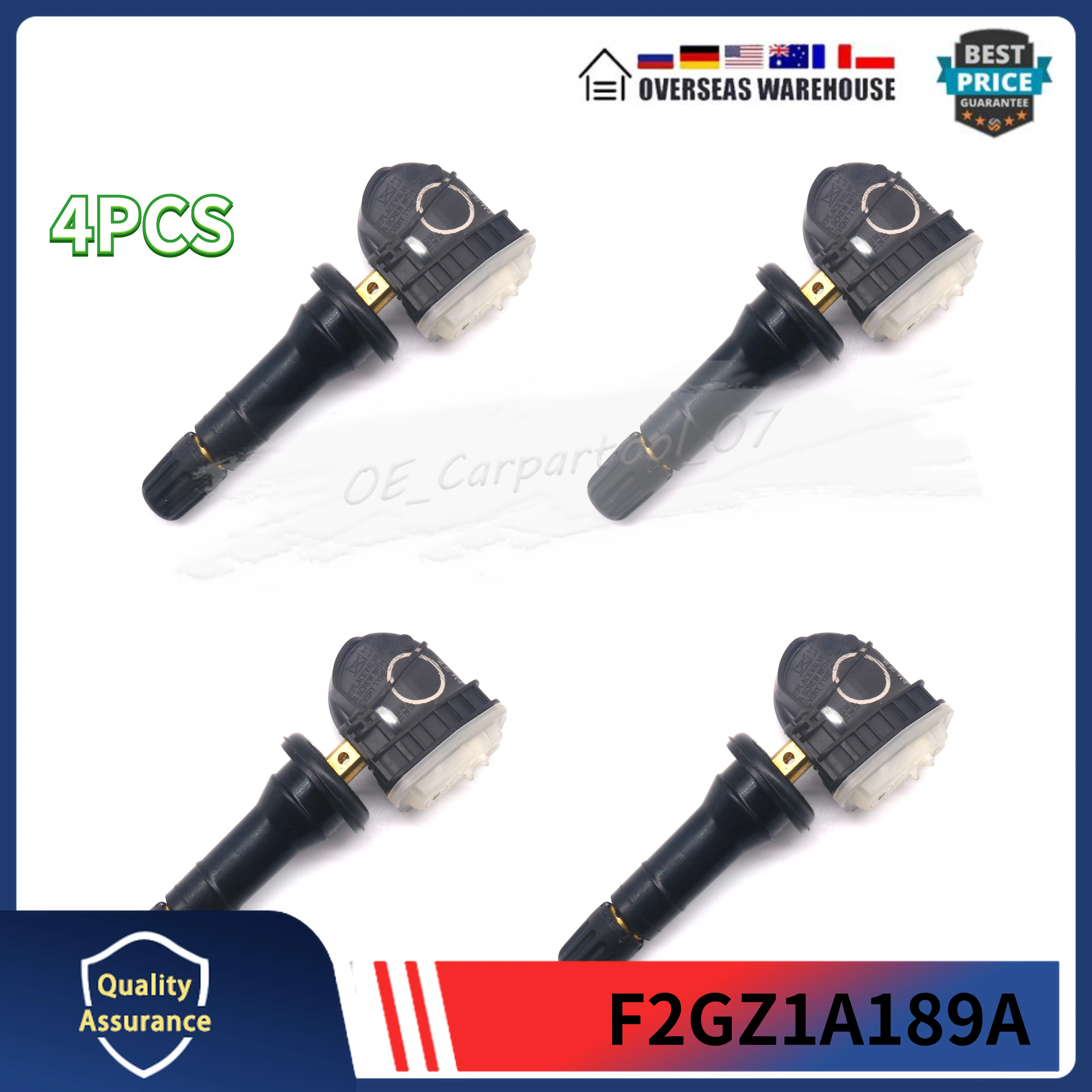 Датчик давления в шинах 4х TPMS, фотосессия F2GZ1A189A для 2015-2018 Ford Edge Galaxy, фотосессия Mustang Explorer 315 МГц