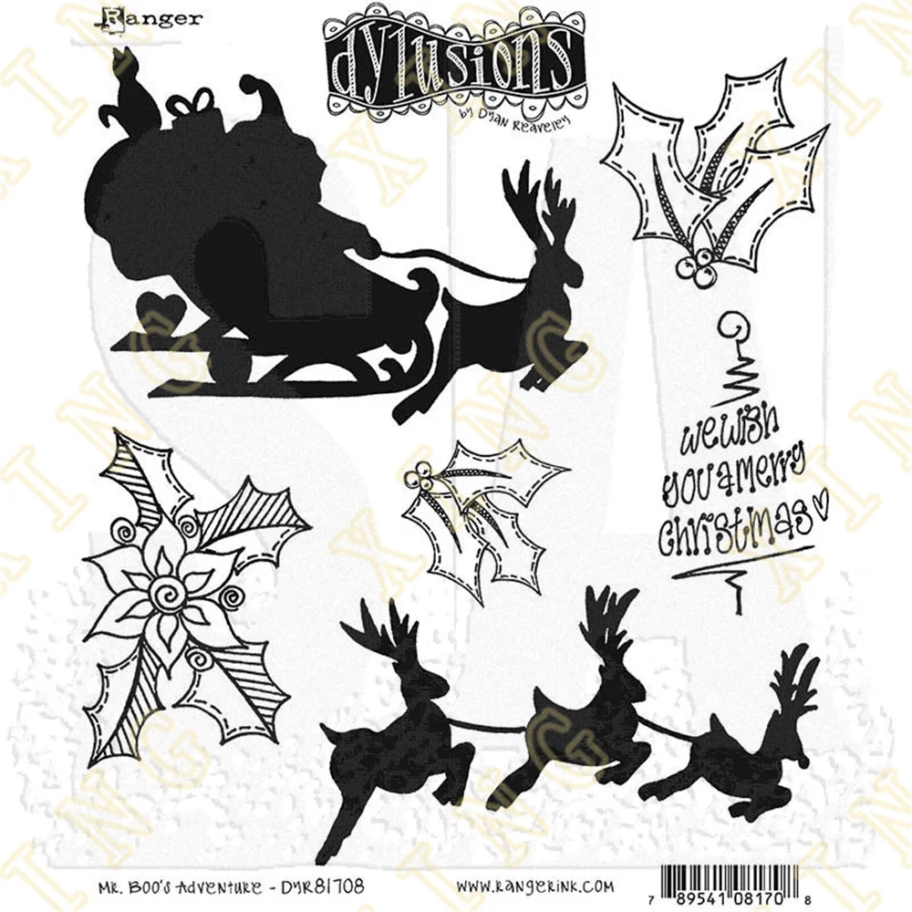 

2022 New Arrival Metal Cutting Dies and Clear Stamps for Diyphoto Album Handmade Paper Card Decoration Craft Mr Boo's Adventure