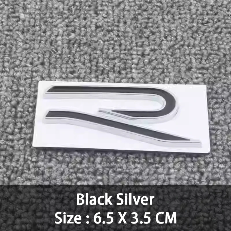 

Большой размер 3D Металлический новый значок R Эмблема на задний багажник автомобиля Наклейки на кузов автомобиля Наклейка для VW Golf GTI Sagitar Magotan Passat Стиль автомобиля