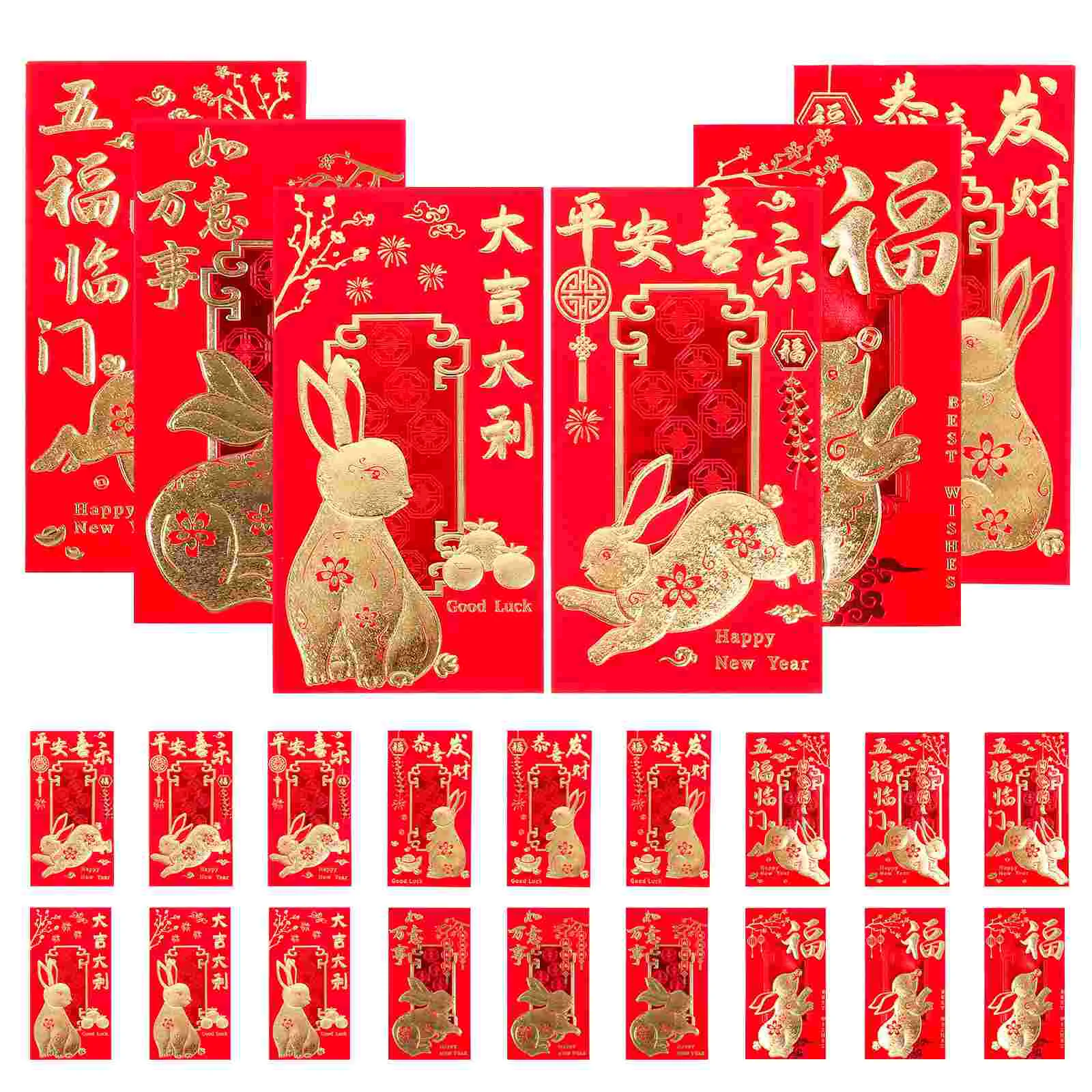 

Red Year Envelopes Chinese Money Rabbit Packet Envelope Packetsthe New Hongbao Lucky Spring Zodiac Wedding Notes Festivalxi Li