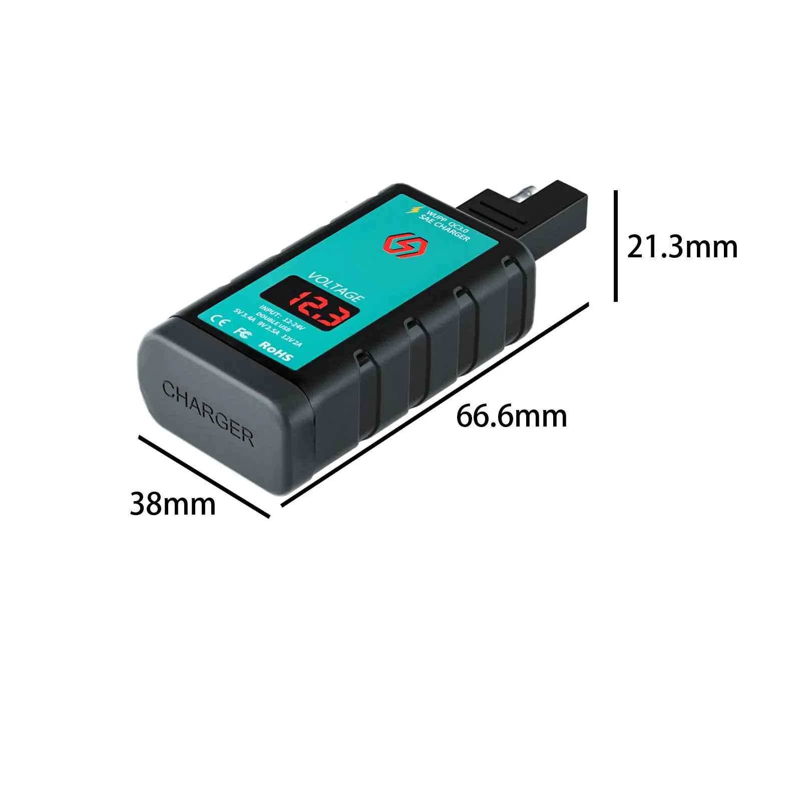 USB-зарядное устройство для мотоцикла с вольтметром аксессуары мотоциклов