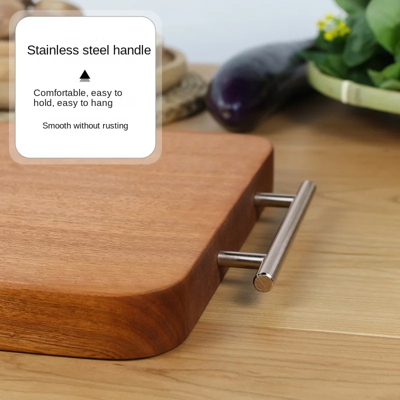 Разделочная доска из массива эбенового дерева двухсторонняя разделочная для