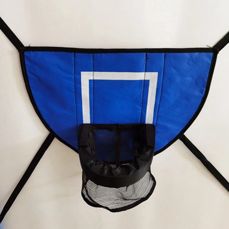 Комплект баскетбольного кольца для батута с насосом и мини-мячом баскетбольное