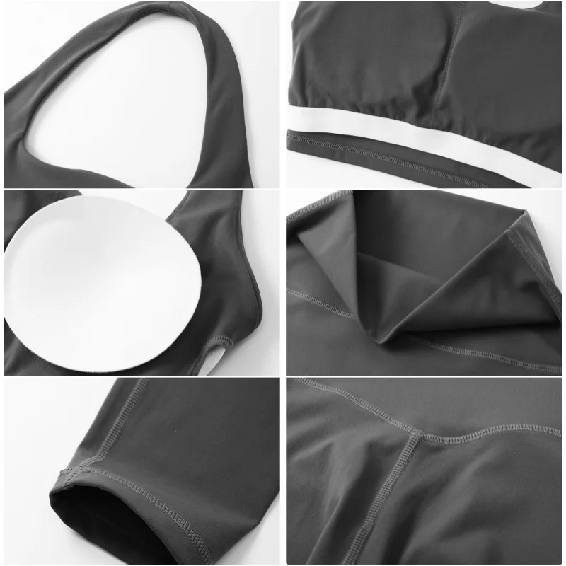 Женский спортивный костюм куртка с длинным рукавом и молнией леггинсы для