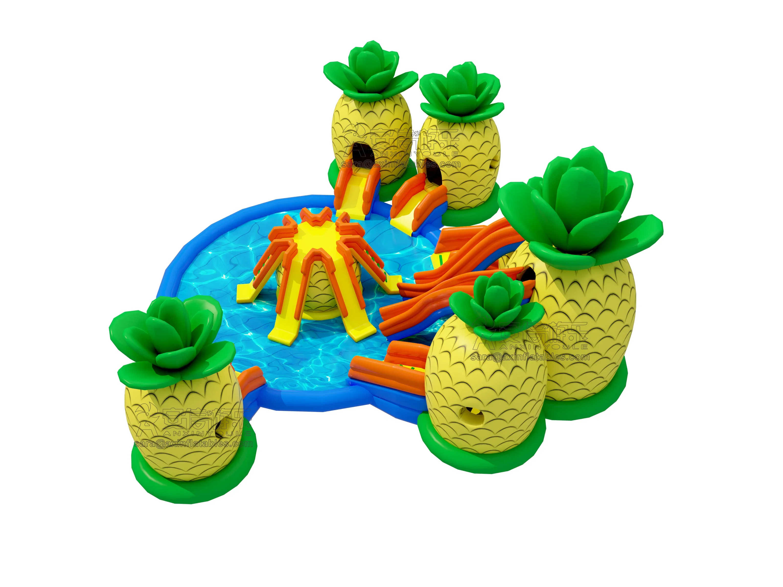 2023 новый дизайн коммерческий надувной наземный аквапарк для детей и взрослых