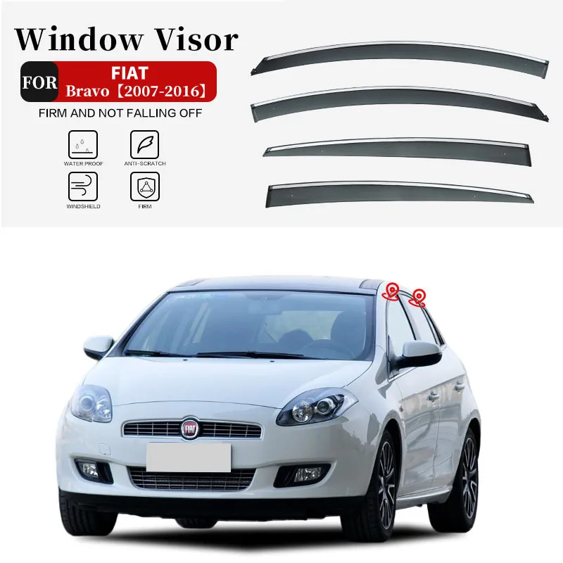 

For Bravo Window visor Weather Shield Side Window Deflector Car windshield weather shield Car accessories