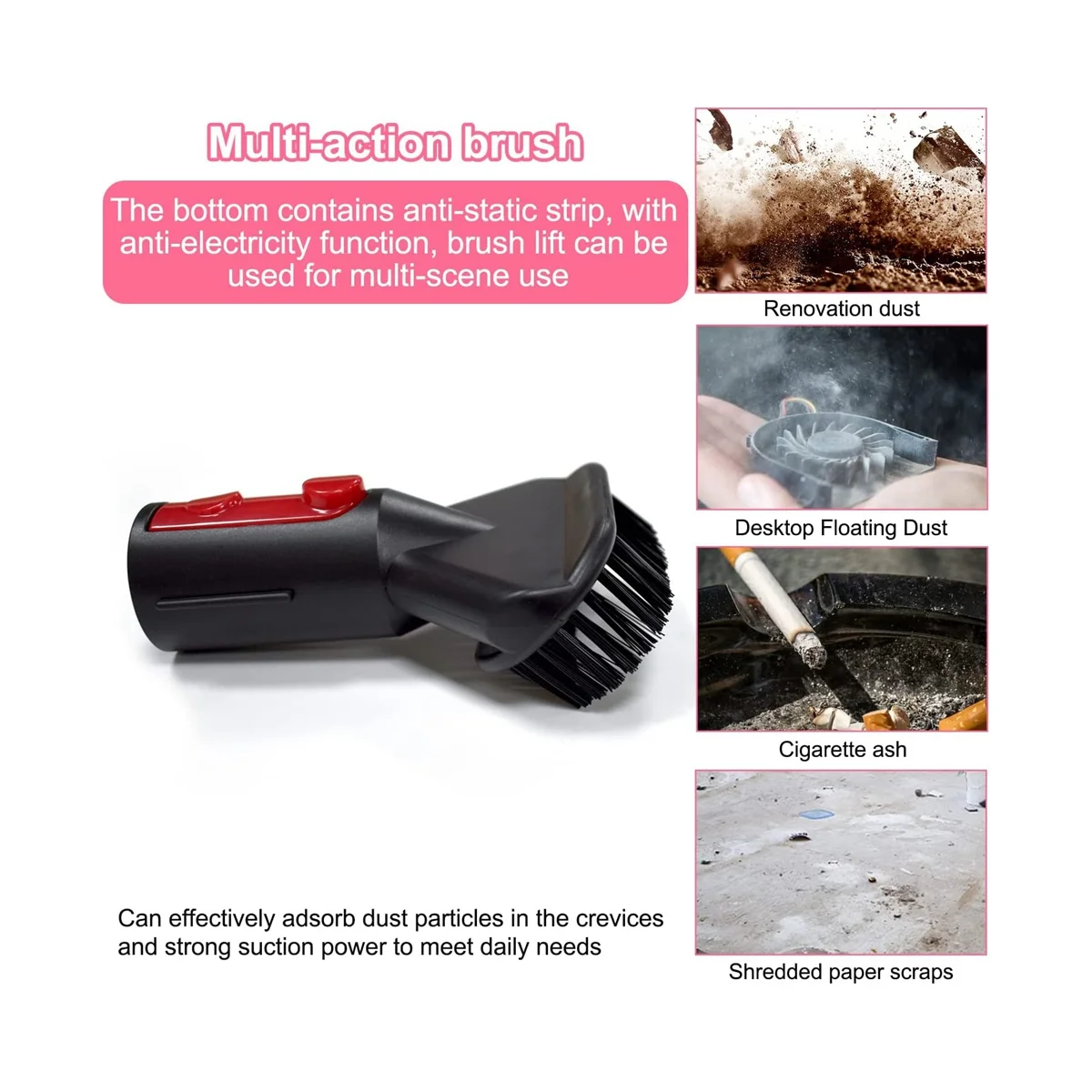 Щетка для пыли без остатков набор аксессуаров пылесоса щетка Dyson V7/V8/V10/V11/V12/V15