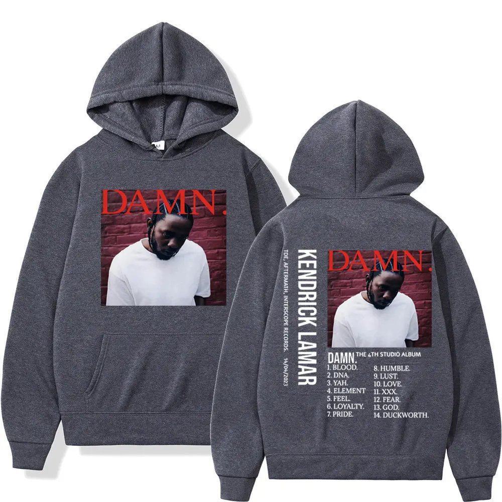 Худи с принтом в стиле рэпера Кендрик Ламар