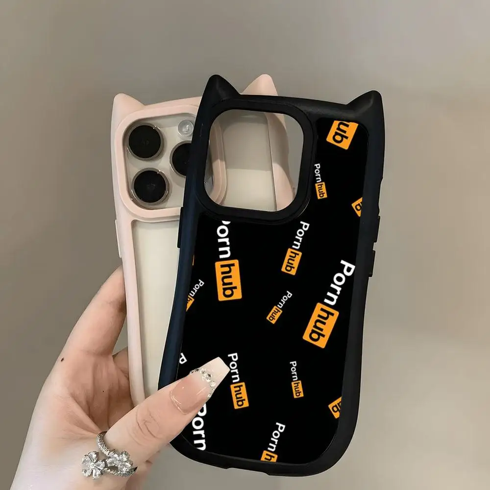 Чехол для телефона P-Porn-Hubs-Tumble-P-Pornhubs с прозрачной каймой и милыми трехмерными