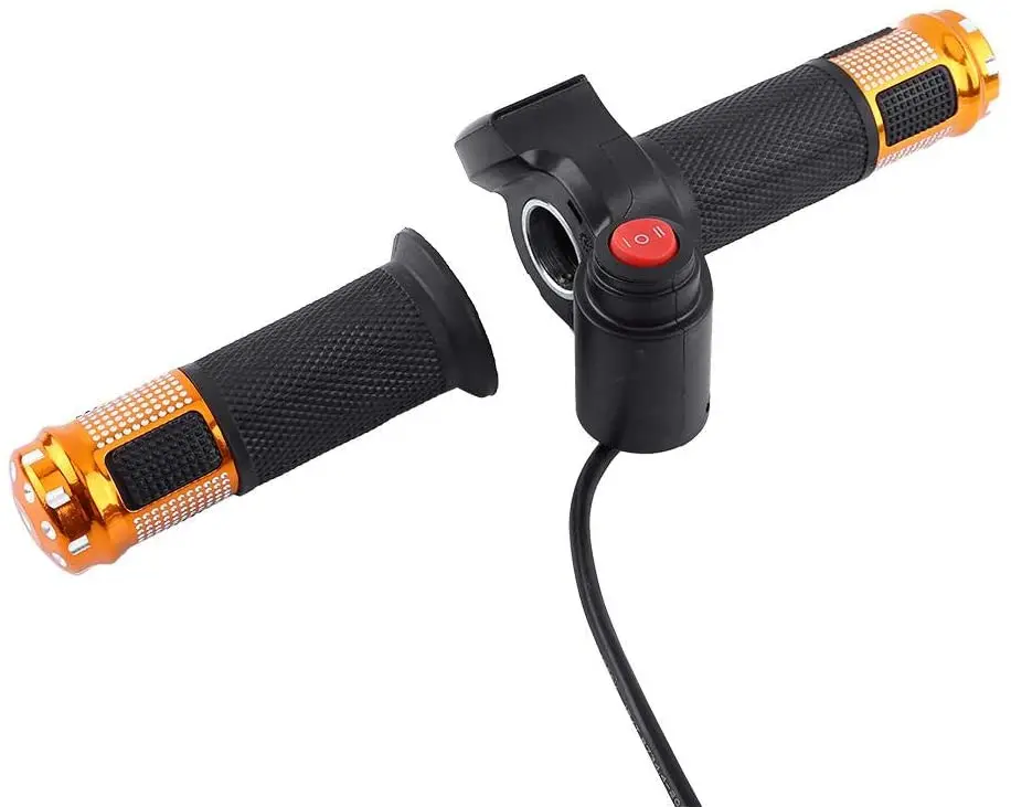 

Electric Bike Throttle Grip Twist, 12V 24V 36V 48V 60v 72V Electric Scooter Bike Twist Grip Throttle LED Display Screen Handle