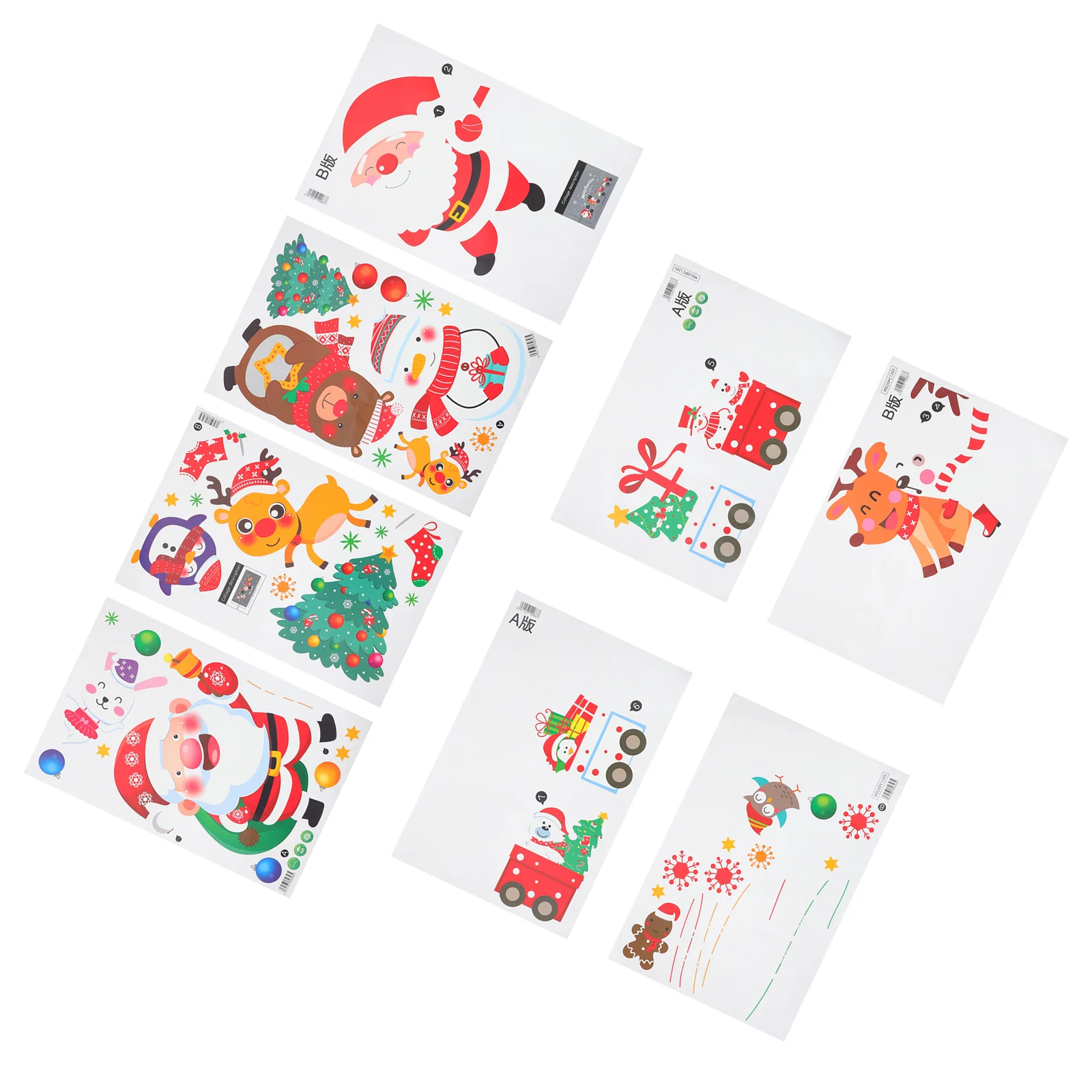 

Christmas Window Sticker Stickers Wall Reindeer Winter Craftsdecor Decals Holidaysnowflakedecal Door