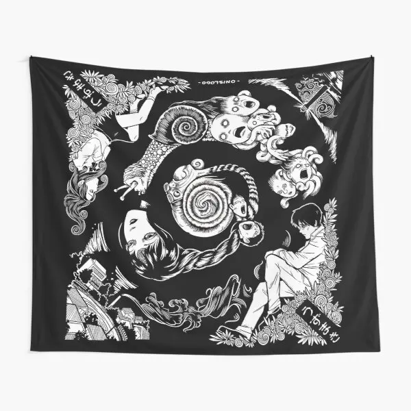 

Гобелен Узумаки со спиралью в ужасы, декоративное красивое полотенце для гостиной, йоги, домашнее одеяло с принтом, украшение для комнаты для путешествий