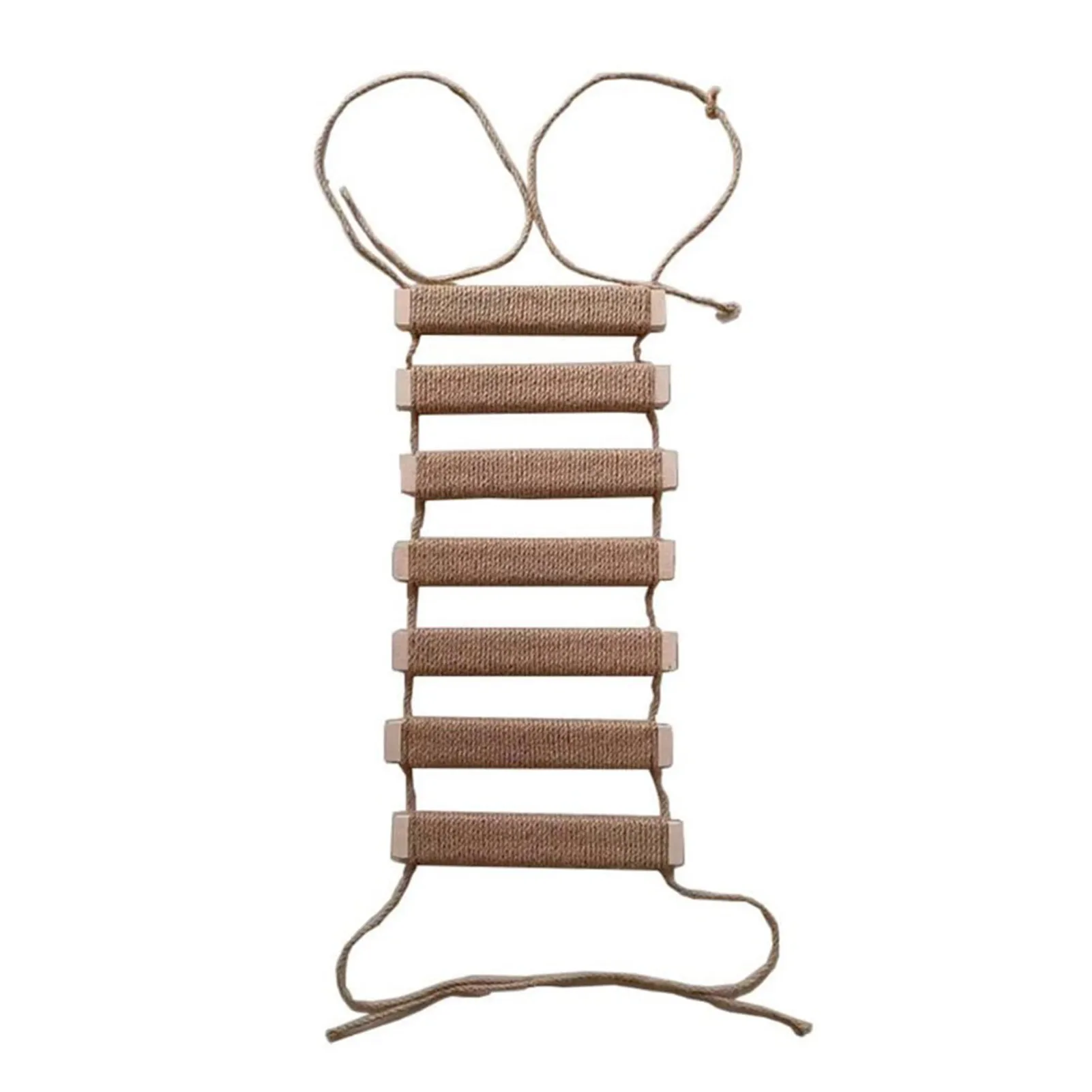 

Cat Wooden Ladder Bridge Rope Ladder Cat Toy Cat Climbing Ladder Cat Climbing Frame Rope Ladder For Cats Cat Furniture For