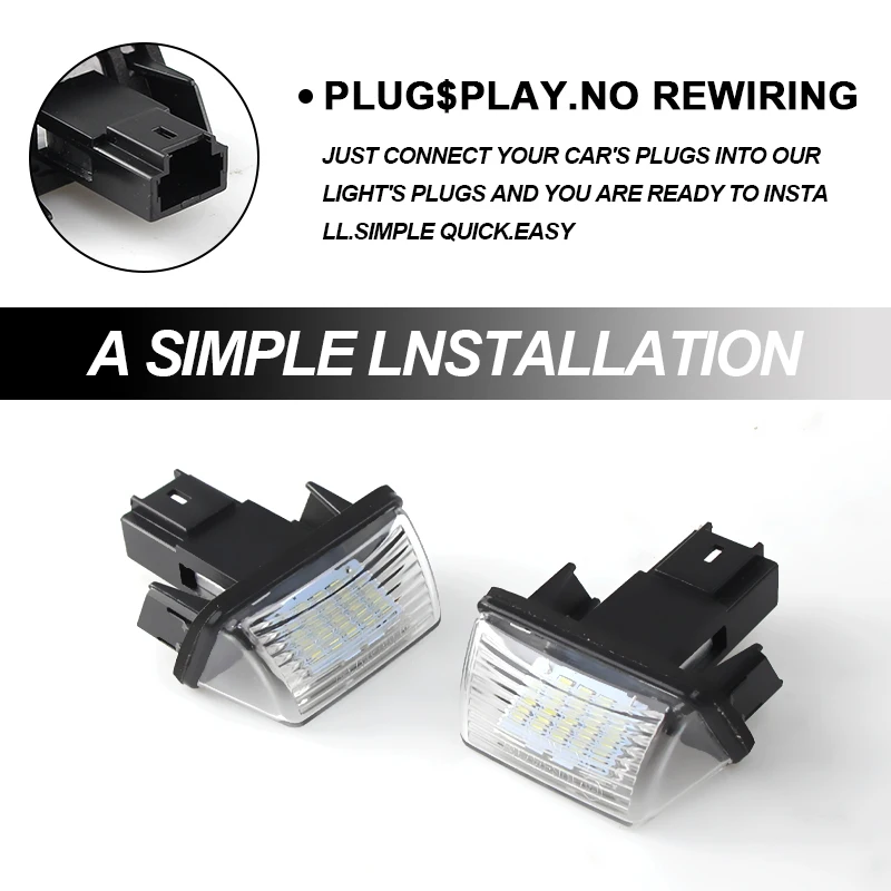 2 шт. детали для номерного знака Mercedes Benz C-class W203 R230 W209 C209 A209 SL CLK Class