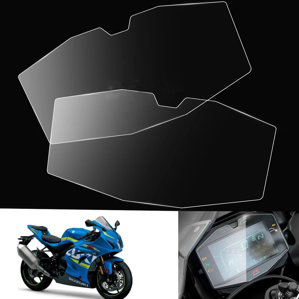 

2 PCS For SUZUKI GSX-R1000 GSXR 1000 L7 2017-2020 2019 Motorcycle Instrument Cluster Scratch Protection Film Screen Protector