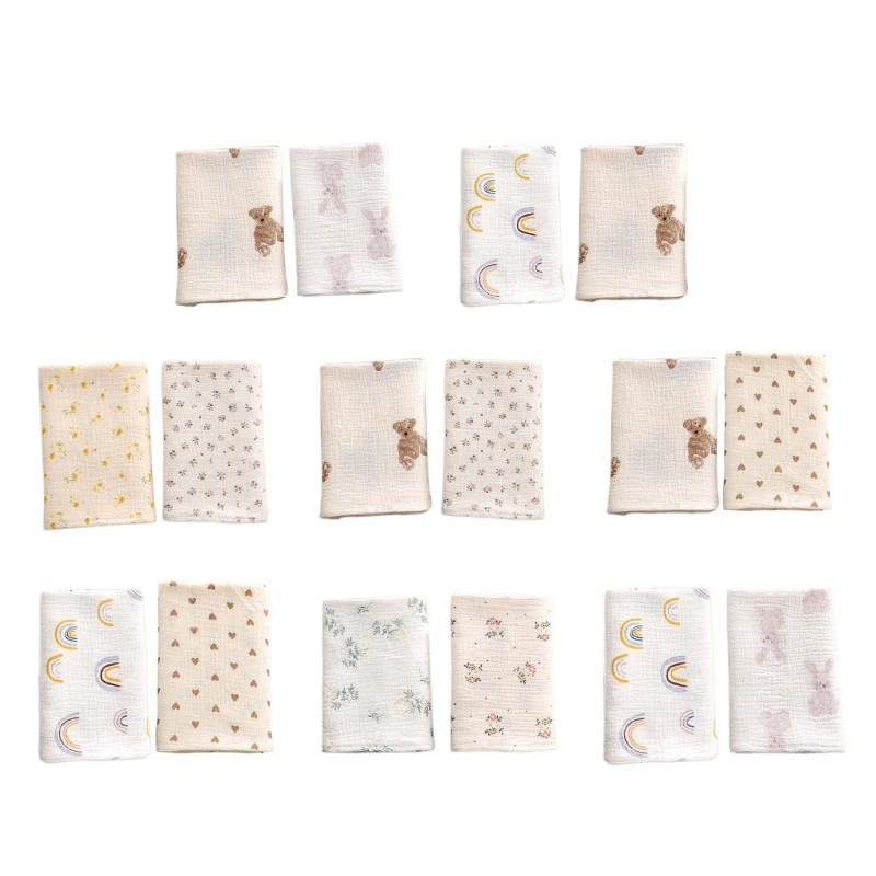 

2-layer Blanket for Baby Boys & Girls Breathable & Skin-Friendly Baby Bath Towel