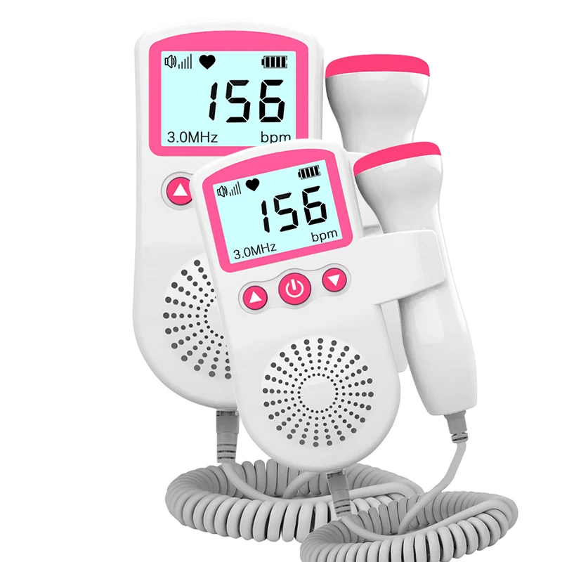 Фетальный допплер ультразвуковой монитор сердцебиения ребенка светодиодный
