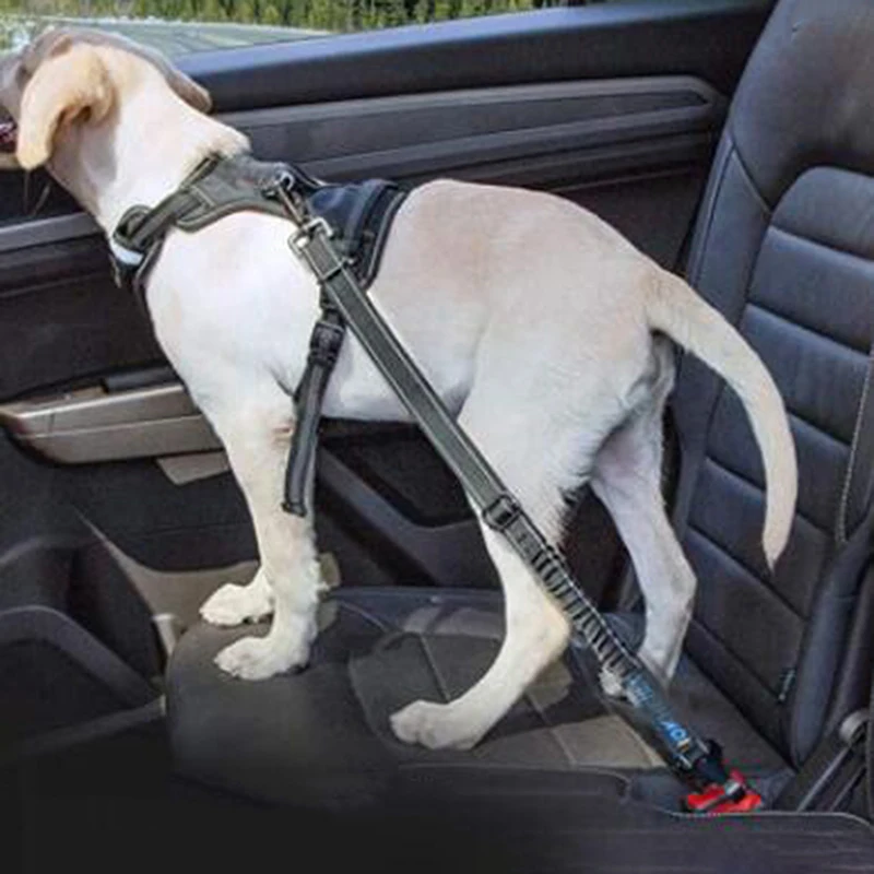

Dog Seat Belt Adjustable Pet Dog Cat Car Safety Belt Reflective Nylon Vehicle Seatbelt Harness for Small Medium Large Dog