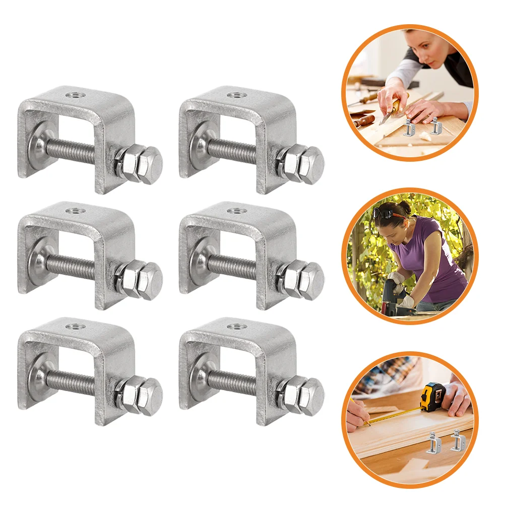 

6pcs Heavy Duty Clamps Woodworking Tiger Clamp Stainless Steel Type Clamp