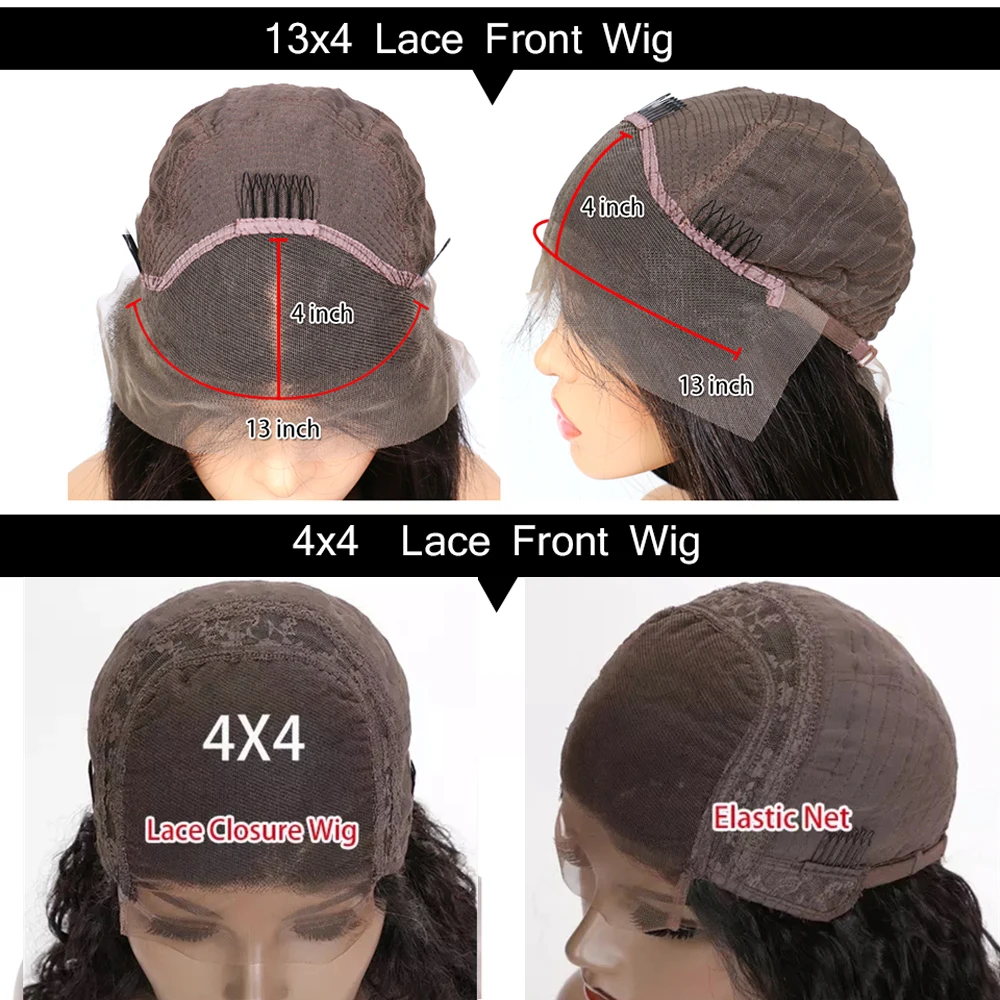 Парик для женщин 13x4 фронтальные короткие кудрявые волосы перуанские натуральные