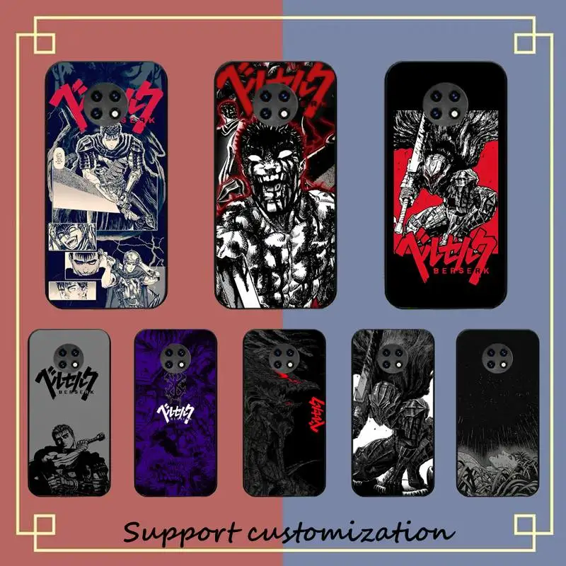 

Berserk Guts Anime Phone Case for Redmi 5 6 7 8 9 A 5plus K20 4X S2 GO 6 K30 pro