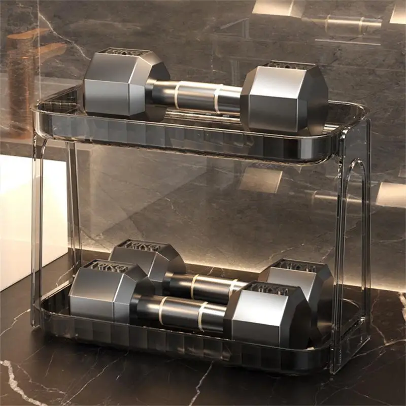 

Durable Storage Rack Smooth Makeup Storage Box Cosmetic Storage Rack Drain Transparent Bathroom Storage Save Space Easy To Clean