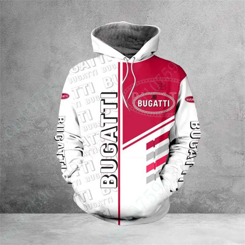 

Bugatti Harajuku Zip Hoodies Anime Sweatshirt Essentials Streetwear Unisex Clothing 3D Pullover Casual Hoodies For Men Women