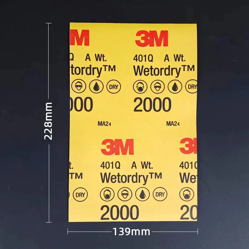 

3M 401Q 228*139мм Наждачная бумага 200шт.