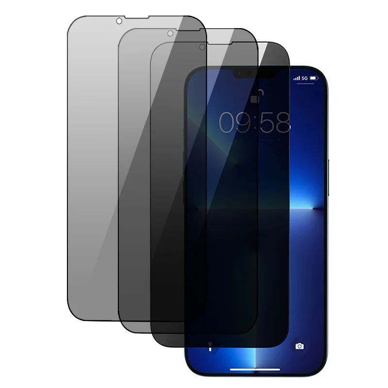 

Закаленное защитное стекло для IPhone 14 11 12 13 Pro Max 14 7 8 Plus X XS SE, 3 шт.